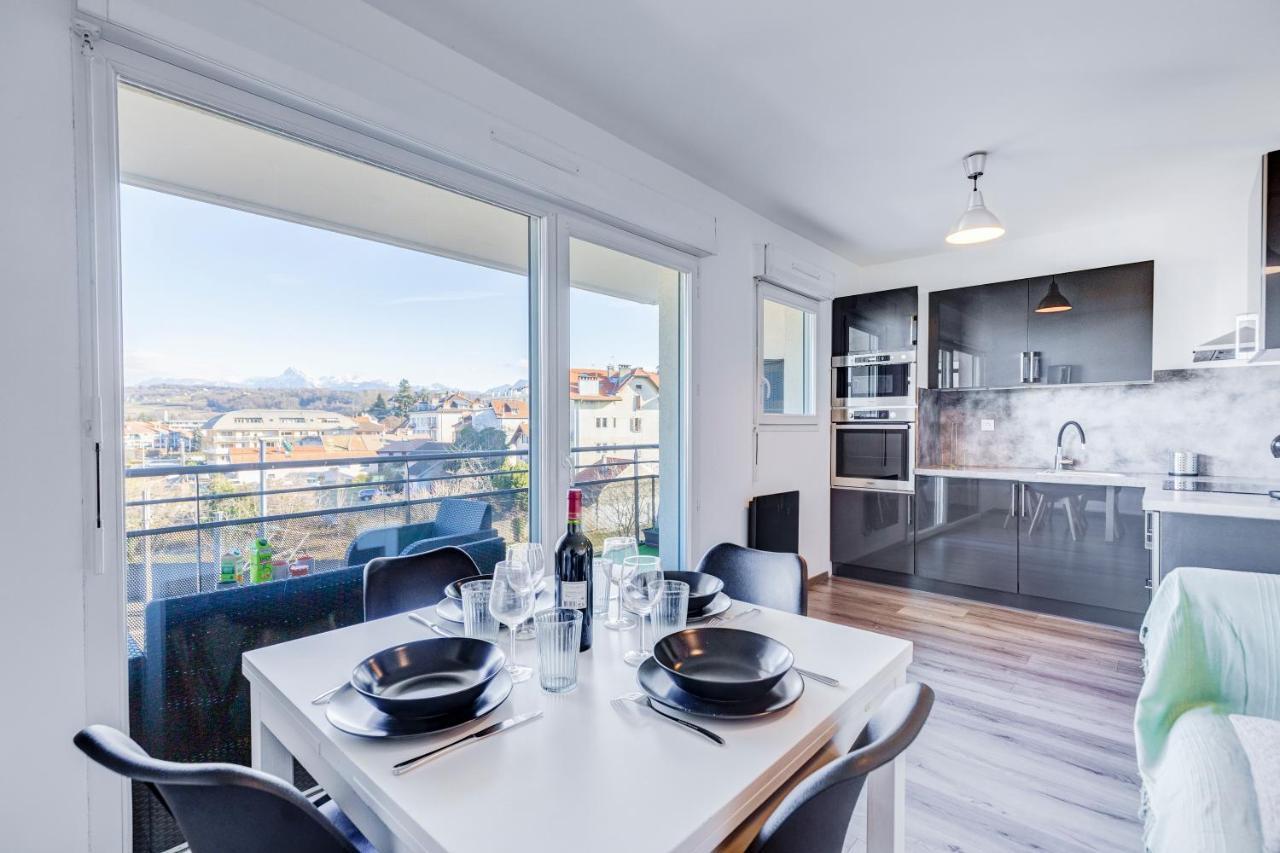 Viva Leman- Hypercentre - Vue Panoramique- Parking - Wifi Apartment Thonon-les-Bains Ngoại thất bức ảnh