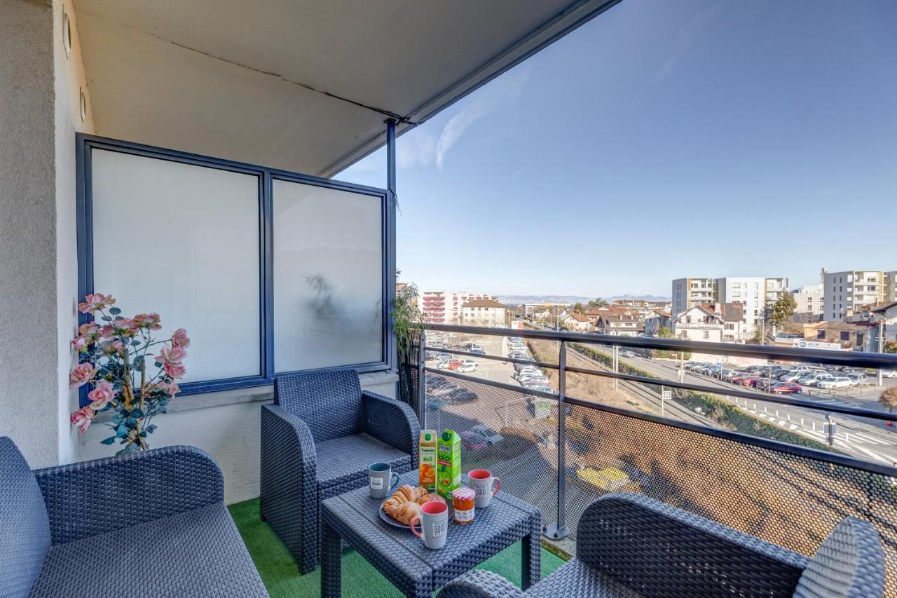 Viva Leman- Hypercentre - Vue Panoramique- Parking - Wifi Apartment Thonon-les-Bains Ngoại thất bức ảnh